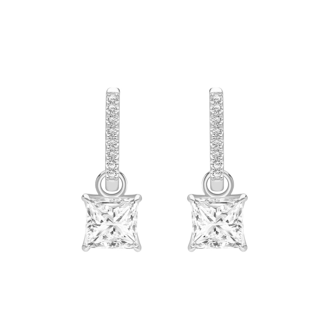 221E0597-01-Silver-Square-Design-Princess-Cut-CZ-Hoop-Earrings