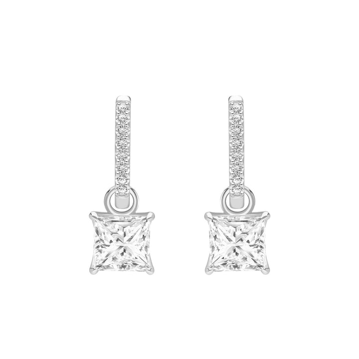 221E0597-01-Silver-Square-Design-Princess-Cut-CZ-Hoop-Earrings