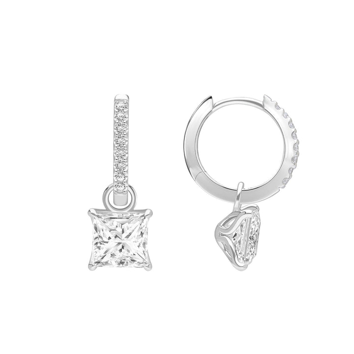 221E0597-01-Silver-Square-Design-Princess-Cut-CZ-Hoop-Earrings