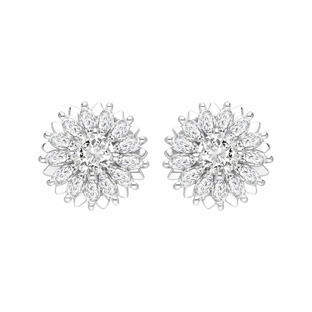 221E0605-01-silver-rhodium-plated-CZ-sunflower-stud-earrings