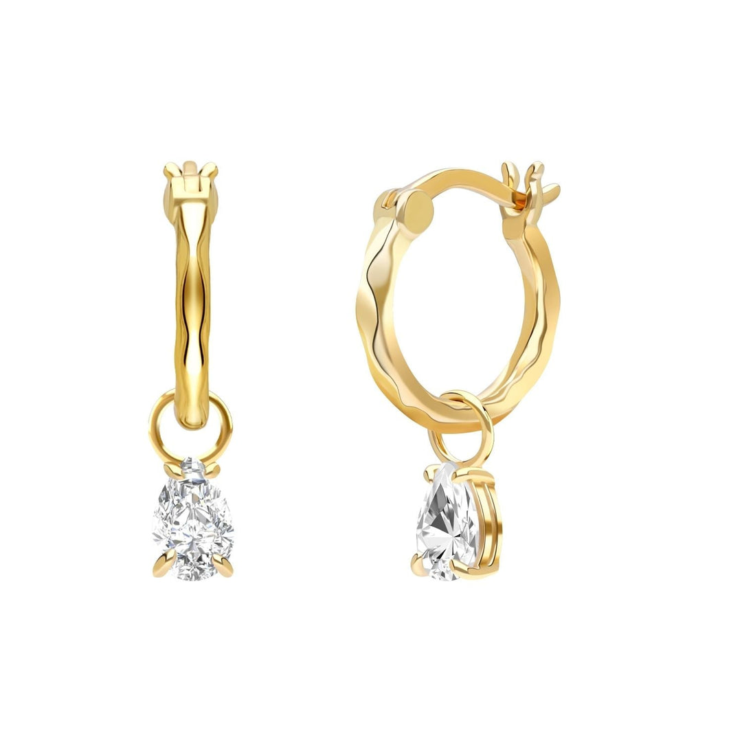 221E3930-01-Little-Piece-of-Me-23K-Gold-Plated-Silver-Pear-Cut-CZ-Drop-Hoop-Earrings