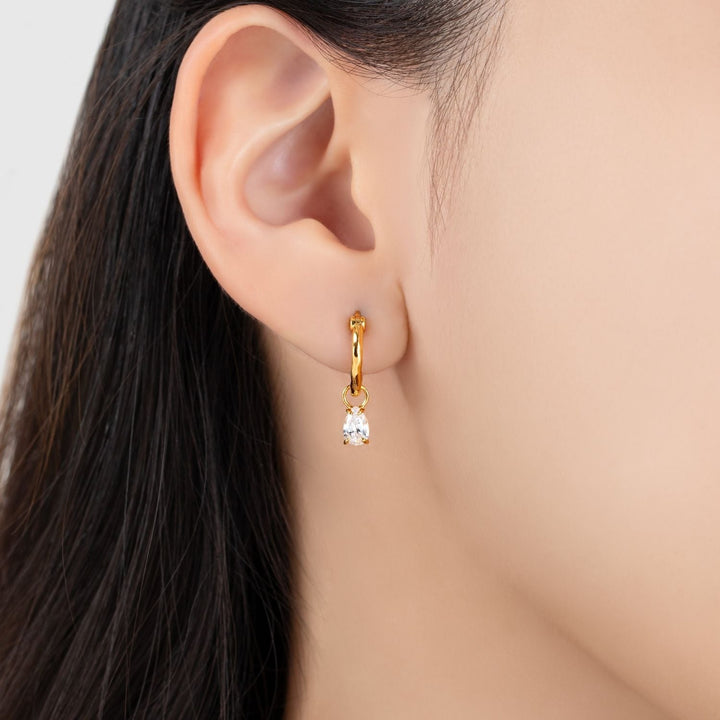 221E3930-01-Little-Piece-of-Me-23K-Gold-Plated-Silver-Pear-Cut-CZ-Drop-Hoop-Earrings