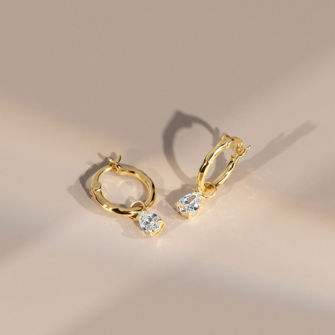 221E3930-01-Little-Piece-of-Me-23K-Gold-Plated-Silver-Pear-Cut-CZ-Drop-Hoop-Earrings