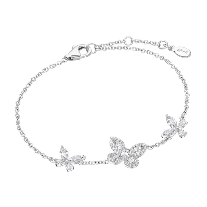 221L0304-01-Papillon-silver-with-marquise-cz-two-glasswing-butterfly-bracelet_1