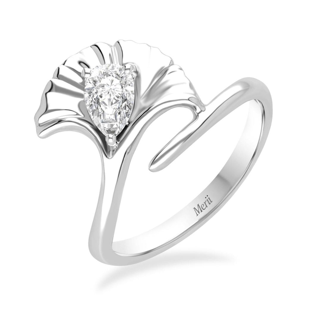 221R0568-01-Silver-pear-cut-CZ-ginkgo-leaf-ring