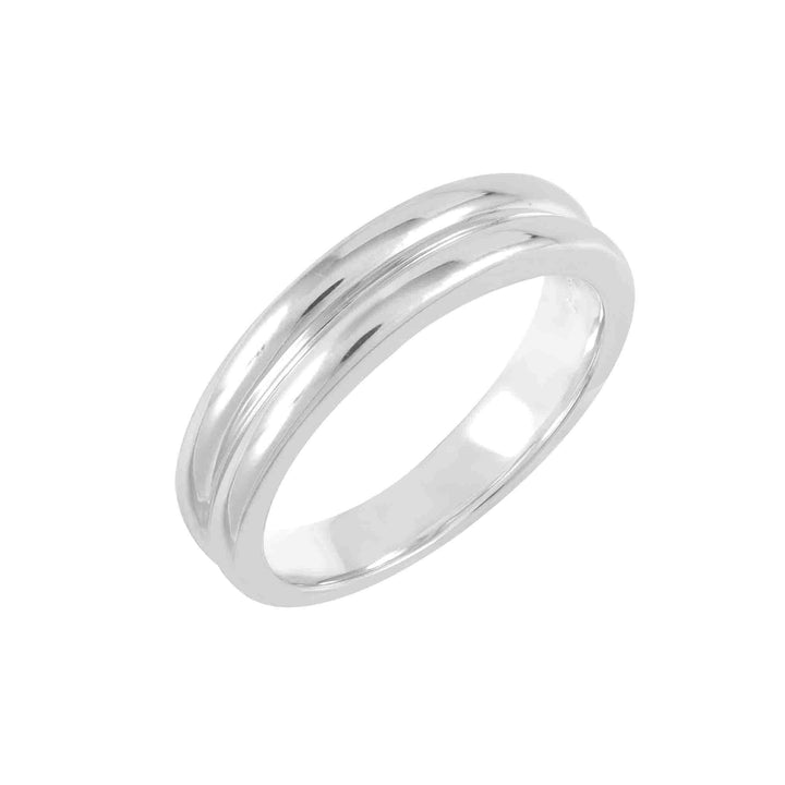 201R1510-01-8_Couple_Ring_925_Sterling_silverplain_groove_ring
