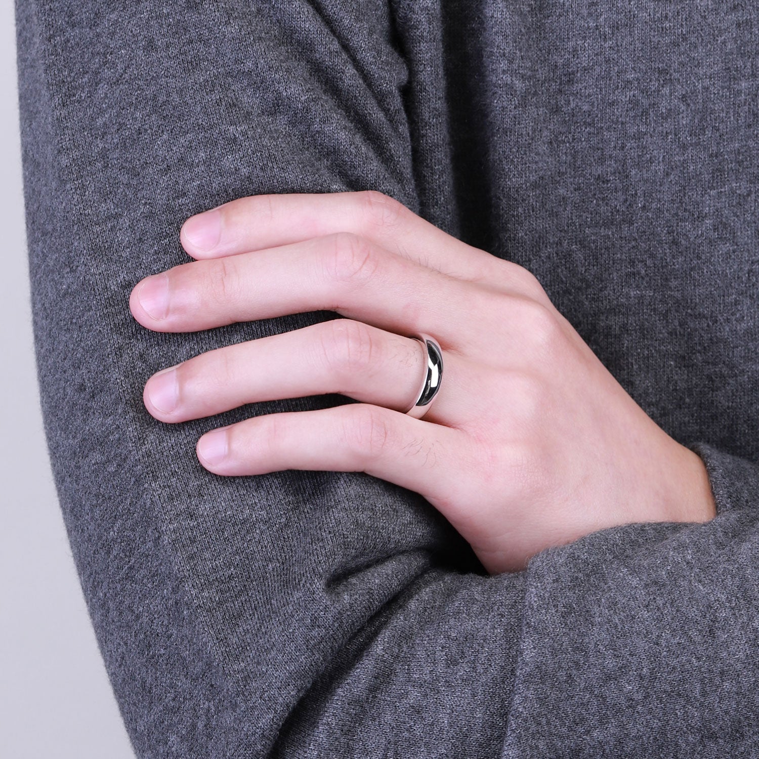 Plain steel ring best sale