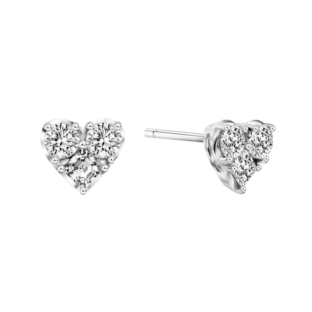221E0384-01_To_have_and_to_hold__Cluster_fancy_shape_in_Heart_earrings_studs_Sterling_silver_and_Rhodium_Plated