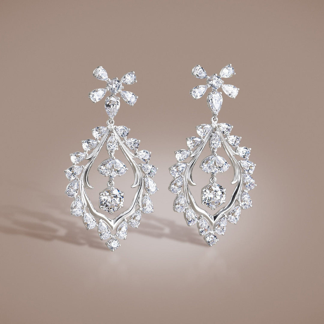 221E0388-01-Silver-100-facets -CZ-mesmera-chandelier-dangle-earrings