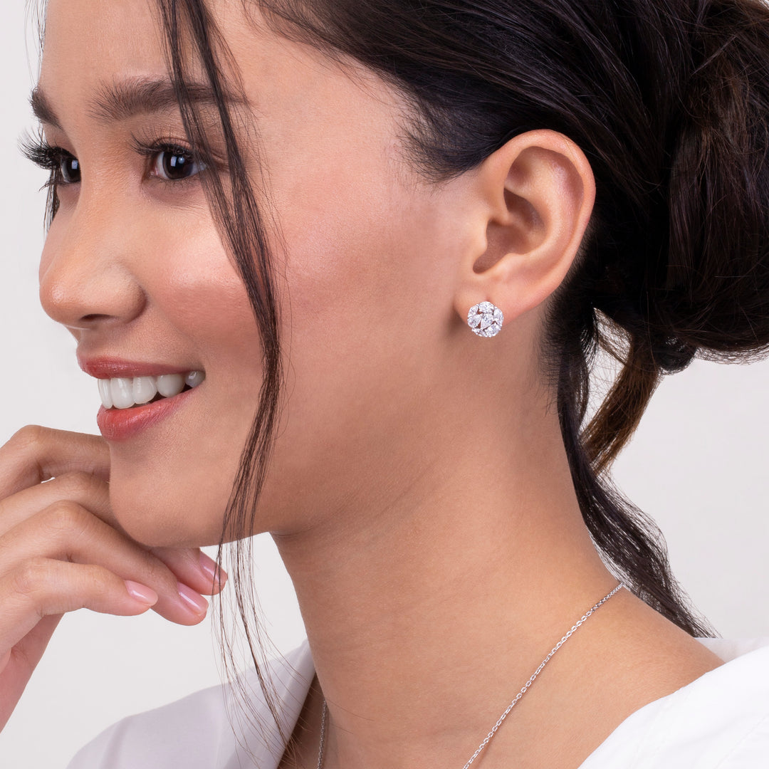 221E0397-01_Merii_LIBERTY__LIBERTY_cluster_fancy_shape_earrings_studs_Sterling_silver_and_Rhodium_Plated