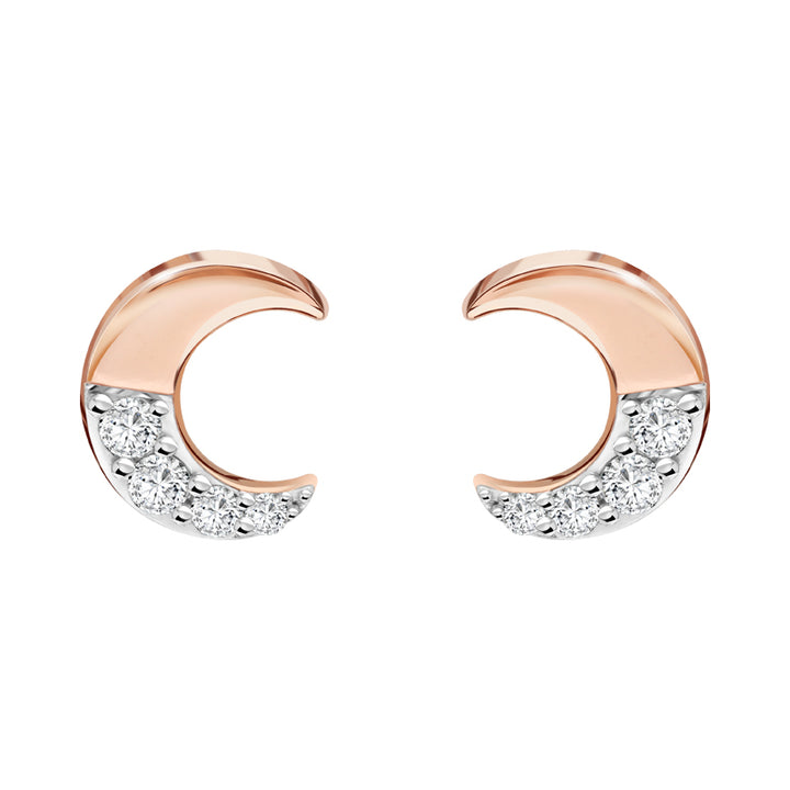 221E0422-01_Memento_Moon_stud_earrings_cubic_zirconia_Sterling_silver_and_Rose_gold_Plated