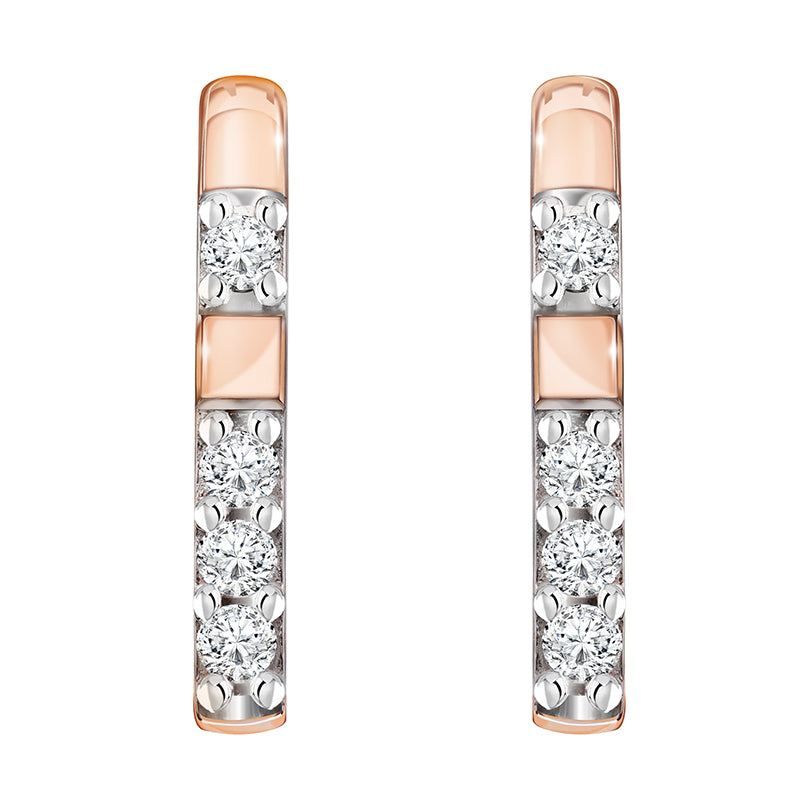 221E0428-01_Memento_D-line_earrings_with_Sterling_silver_and_Rose_gold_Plated