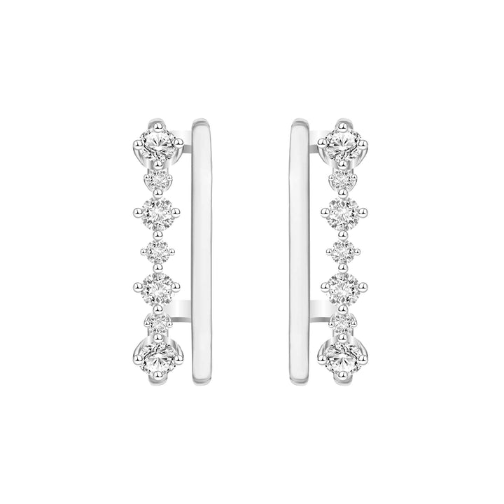 221E0501-01-221E0513-01-Silver-CZ-meteor-cuff-stud-earrings