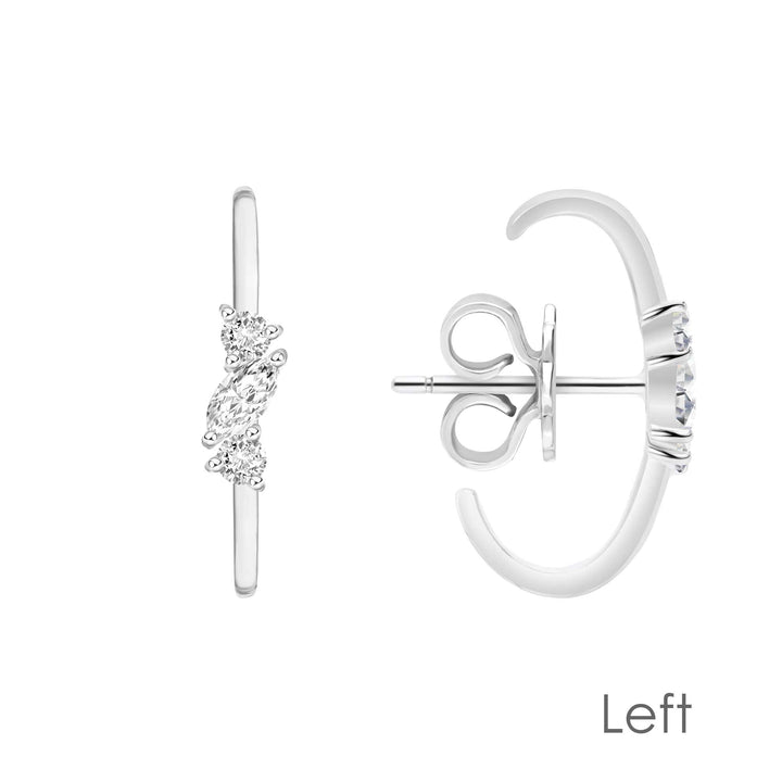 221E0509-01-221E0518-01-Silver-CZ-sparkling-star-cuff-stud-earrings