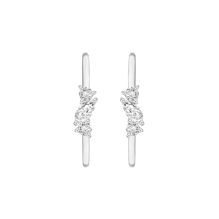 221E0509-01-221E0518-01-Silver-CZ-sparkling-star-cuff-stud-earrings