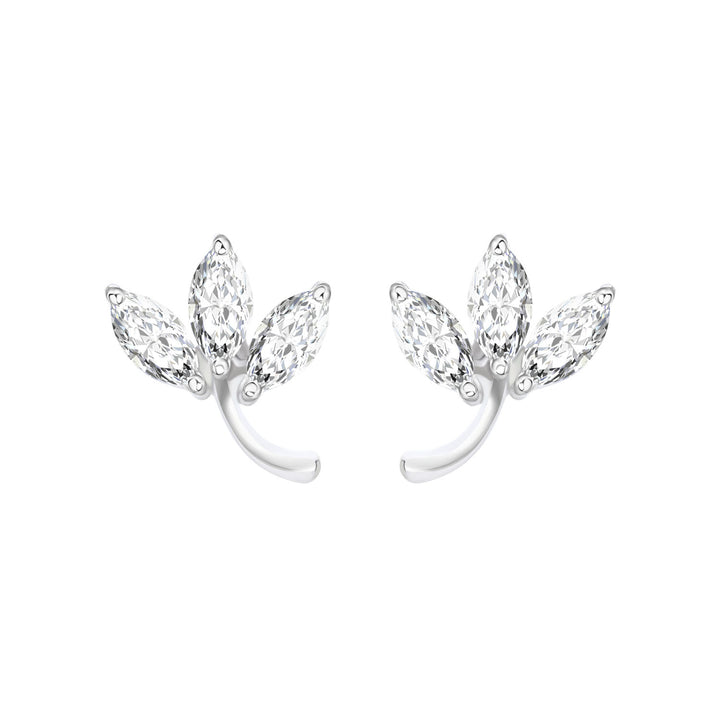 221E0543-01-Merii-Silver-CZ-tiny-leaf-crawler-stud-earrings