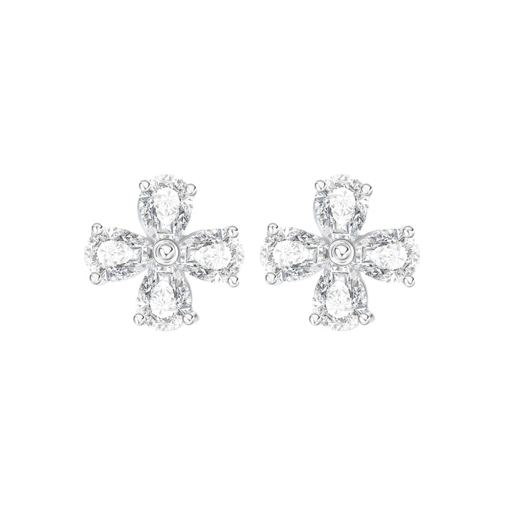 221E0545-01-Merii-Silver-CZ-four-leaf-flower-stud-earrings