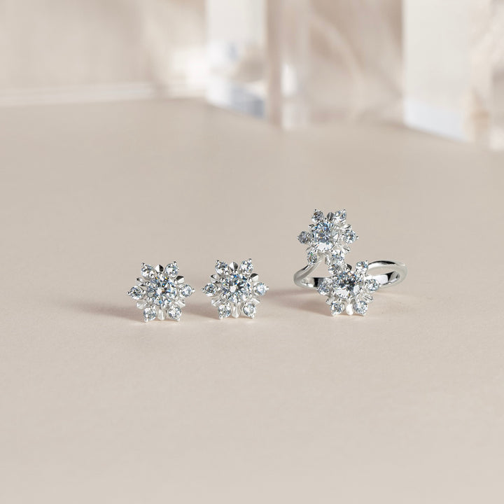 221E0566-01-Merii-Silver-with-100-facets-round-cut-cz-snowflakes-stud-earrings