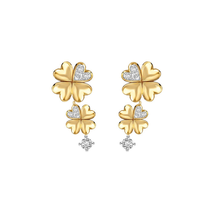 221E0610-01_Lucky-clover-silver-gold-plated-with-cz-clover-drop-earrings