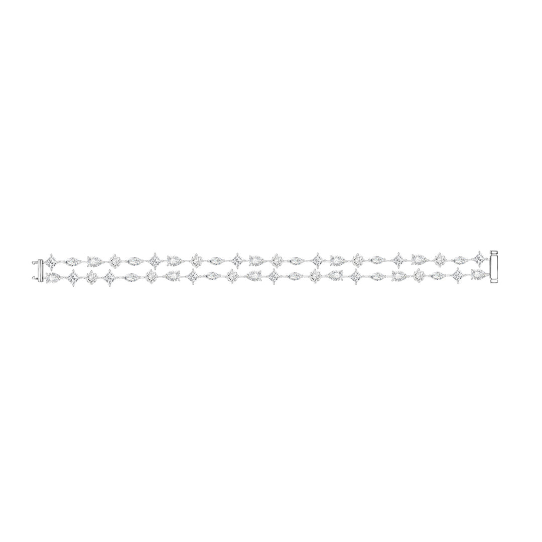221L0211-01_Silver_CZ_double-row_bracelet