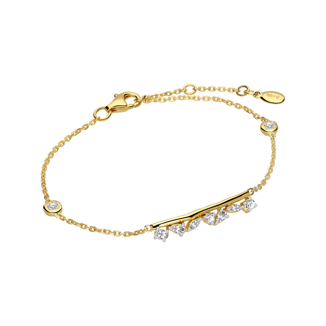 221L0262-01_Merii_LIBERTY_LIBERTY_cluster_Bracelet_Sterling_silver_and_yellow_Gold_Plated