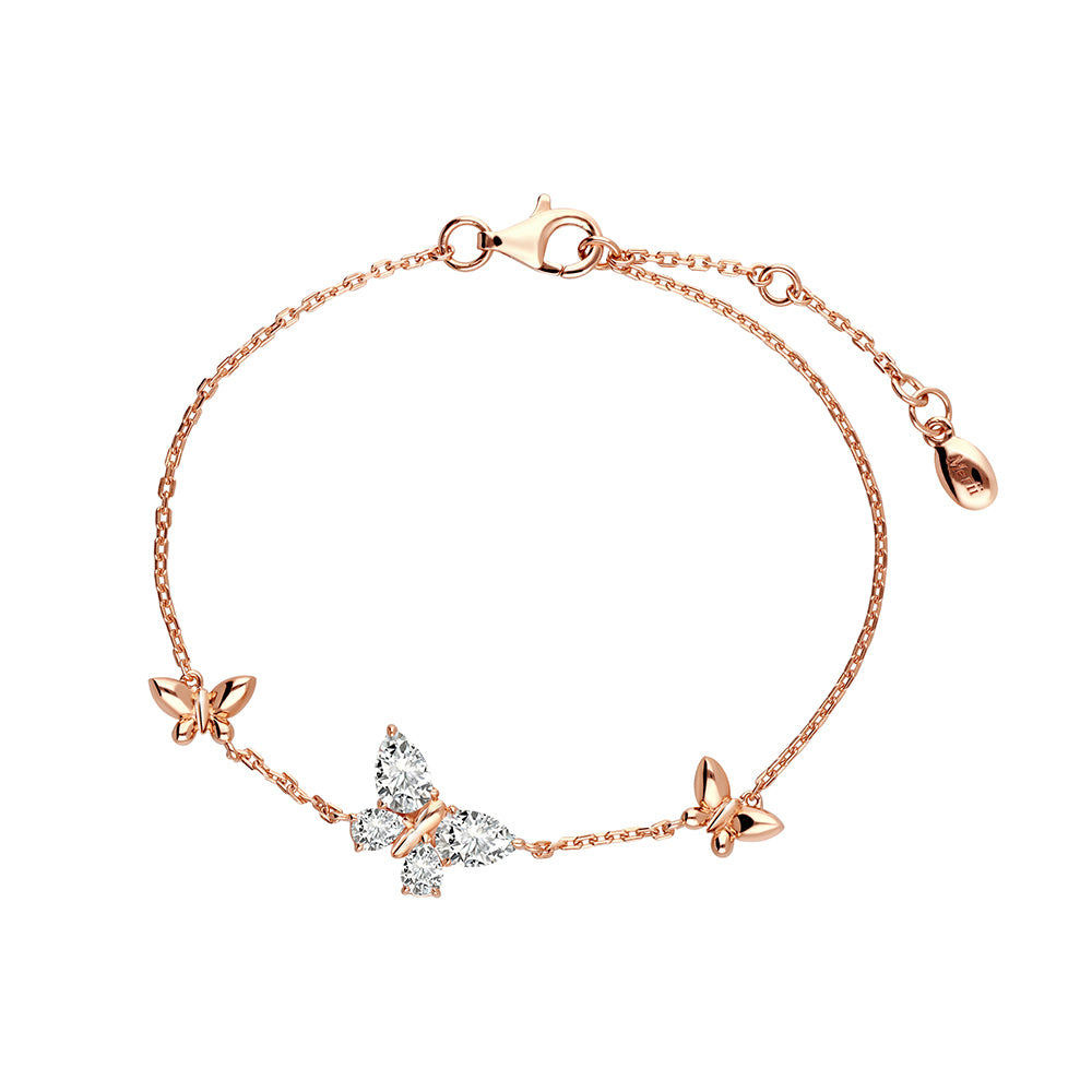 221L0280-01_Papillon_Rose_gold_plated_sparkly_3_butterflies_bracelet
