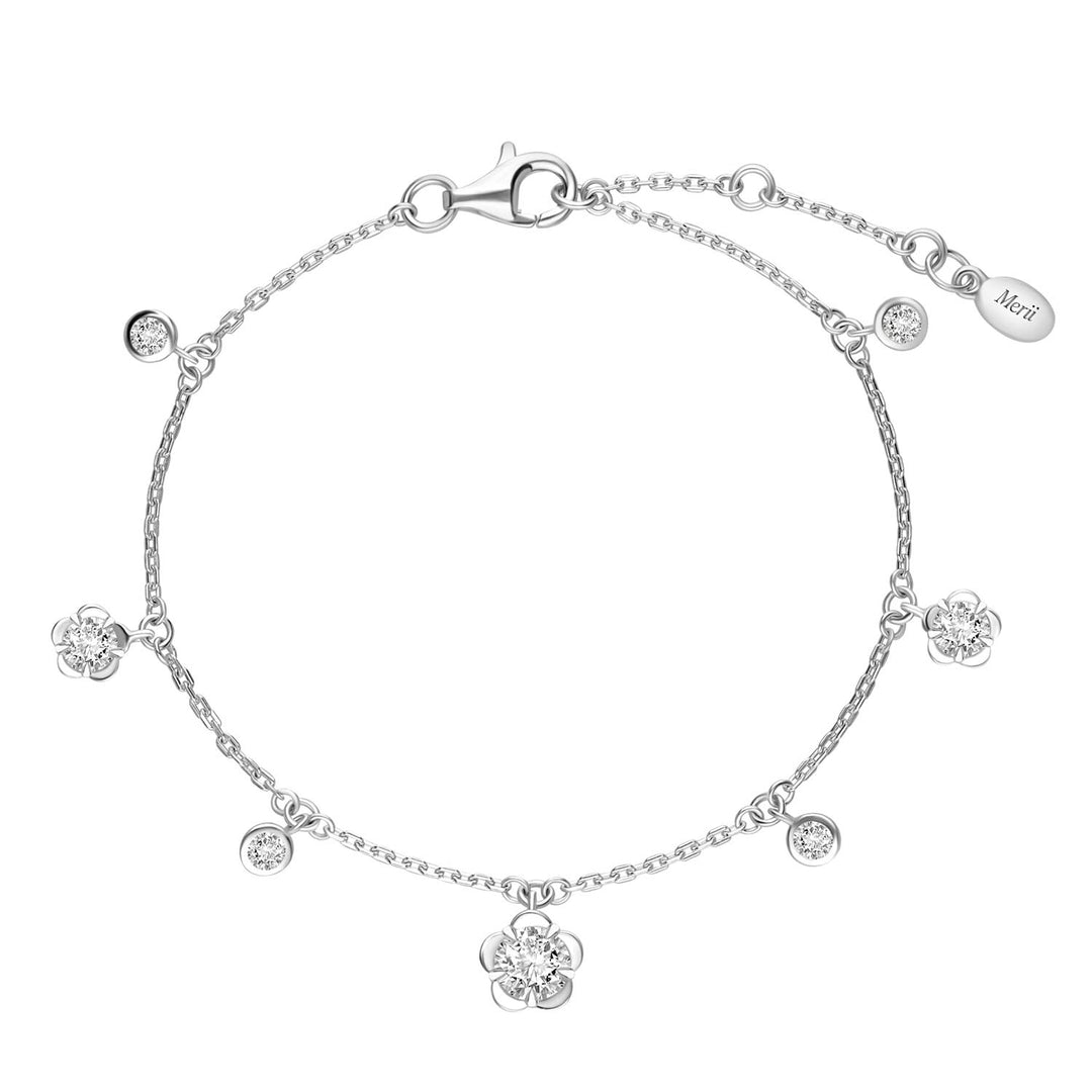 221L0284-01_Silver_CZ_flower_bracelet