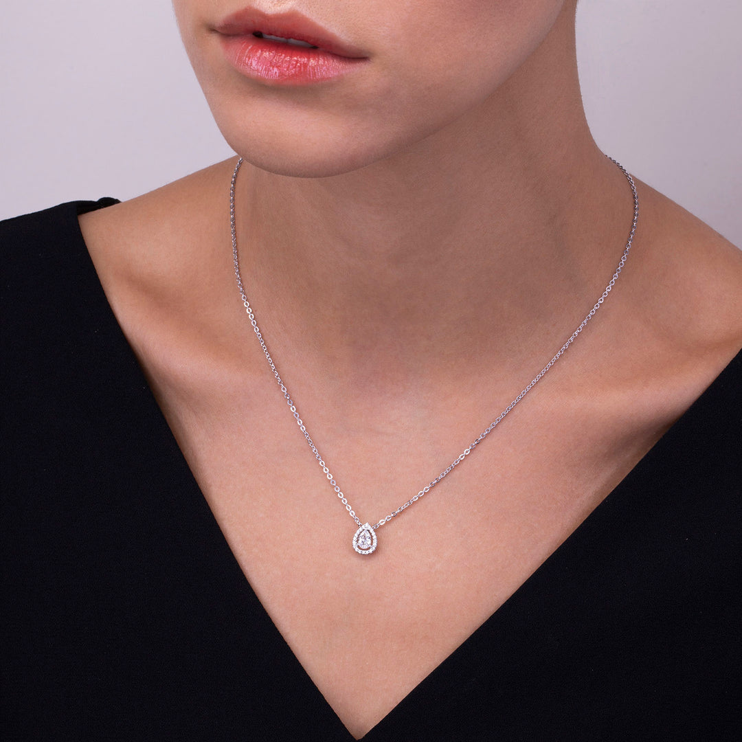 221N0071-01_Silver_pear_cut_CZ_pendant_necklace