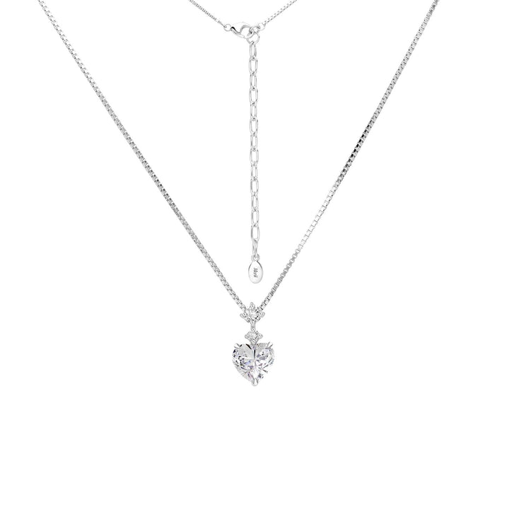 221N0194-01_Silver_heart_cut_CZ_drop_pendant_necklace