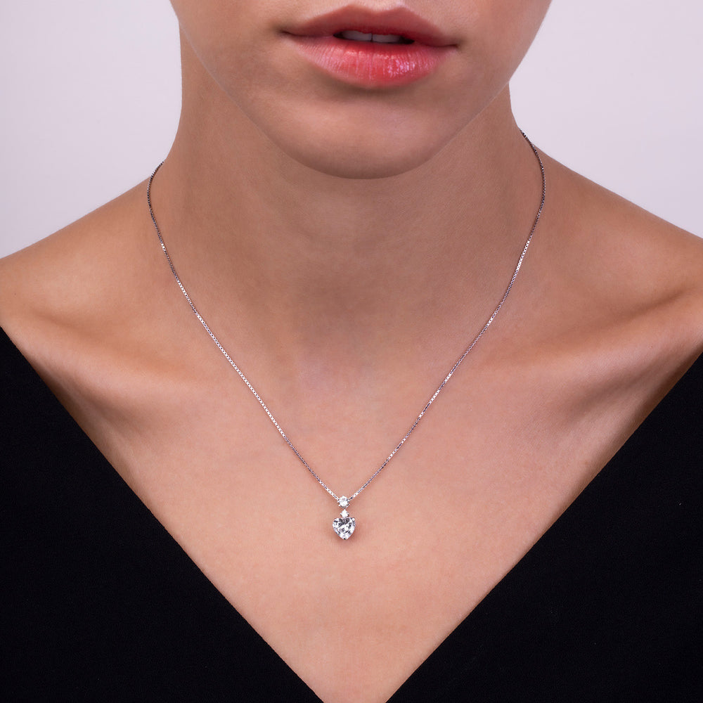 221N0194-01_Silver_heart_cut_CZ_drop_pendant_necklace