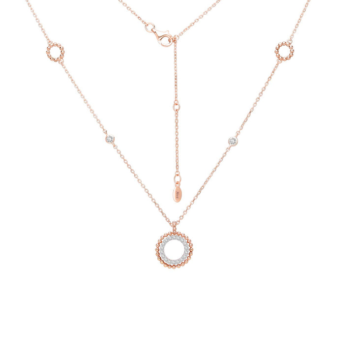 221N0234-01_Silver_round_cut_CZ_drop_pendant_necklace