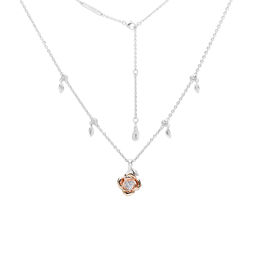 221N0238-01_Silver_heart_cut_CZ_rose_pendant_necklace