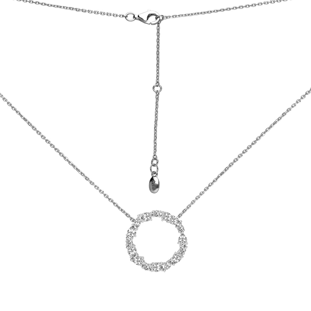 221N0302-01_Merii_LIBERTY__LIBERTY_cluster_Necklace_Sterling_silver_and_Rhodium_Plated