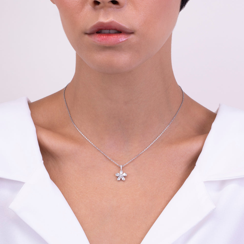 221N0312-01_Orchid_Delirium_Orchid_flower_Elegant_Necklace_Sterling_silver_and_Rhodium_Plated