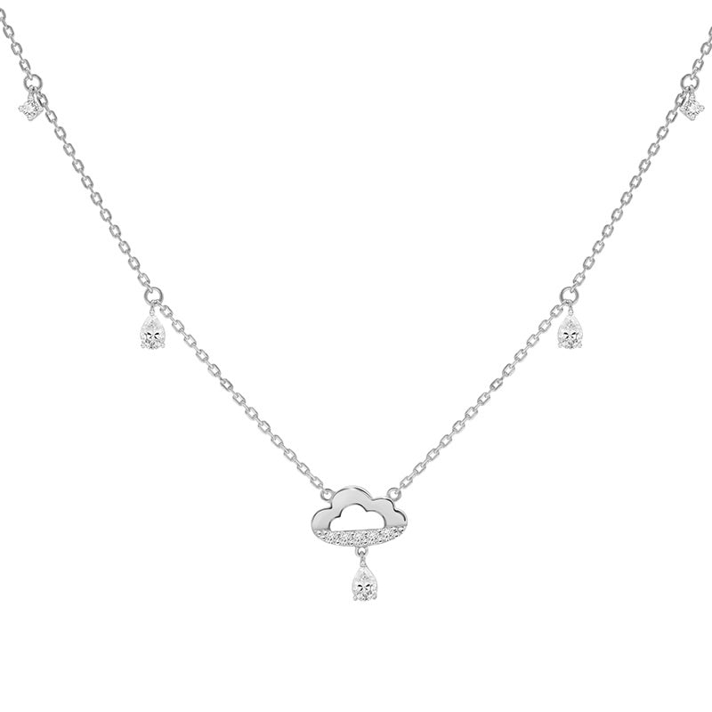 221N0331-01_Memento_Cloud_drop_Necklace_cubic_zirconia_Sterling_silver_and_Rhoduim_Plated