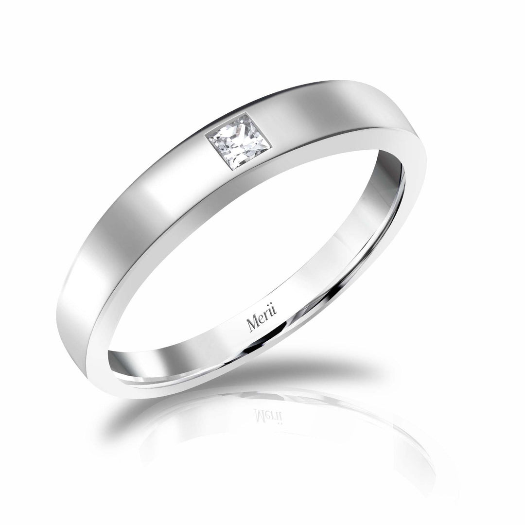 221R0161-01-6_Couple_Ring_925_Sterling_silver_cubic_zirconia_princenss_cut_ring_0.15_Ct.
