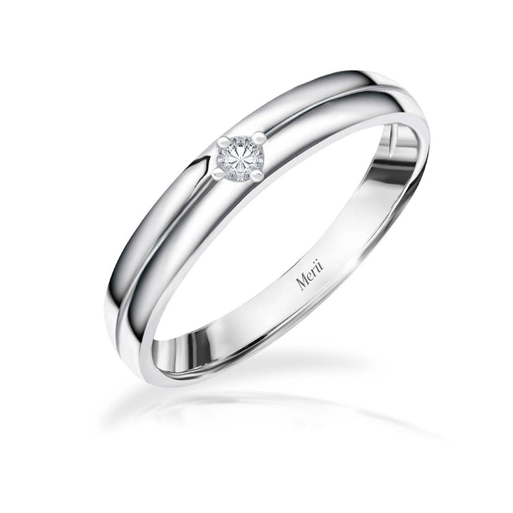 221R0296-01_Couple Ring 925 Sterling Silver CZ Ring