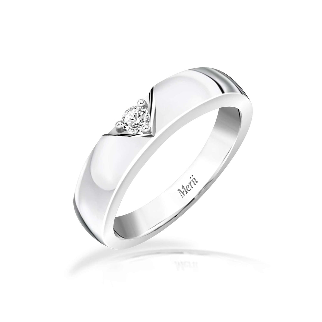 221R0357-01-8_Couple_Ring_925_Sterling_silver_cubic_zirconia_round_100_facet_ring_(0.32_ct.)_4.2_mm.