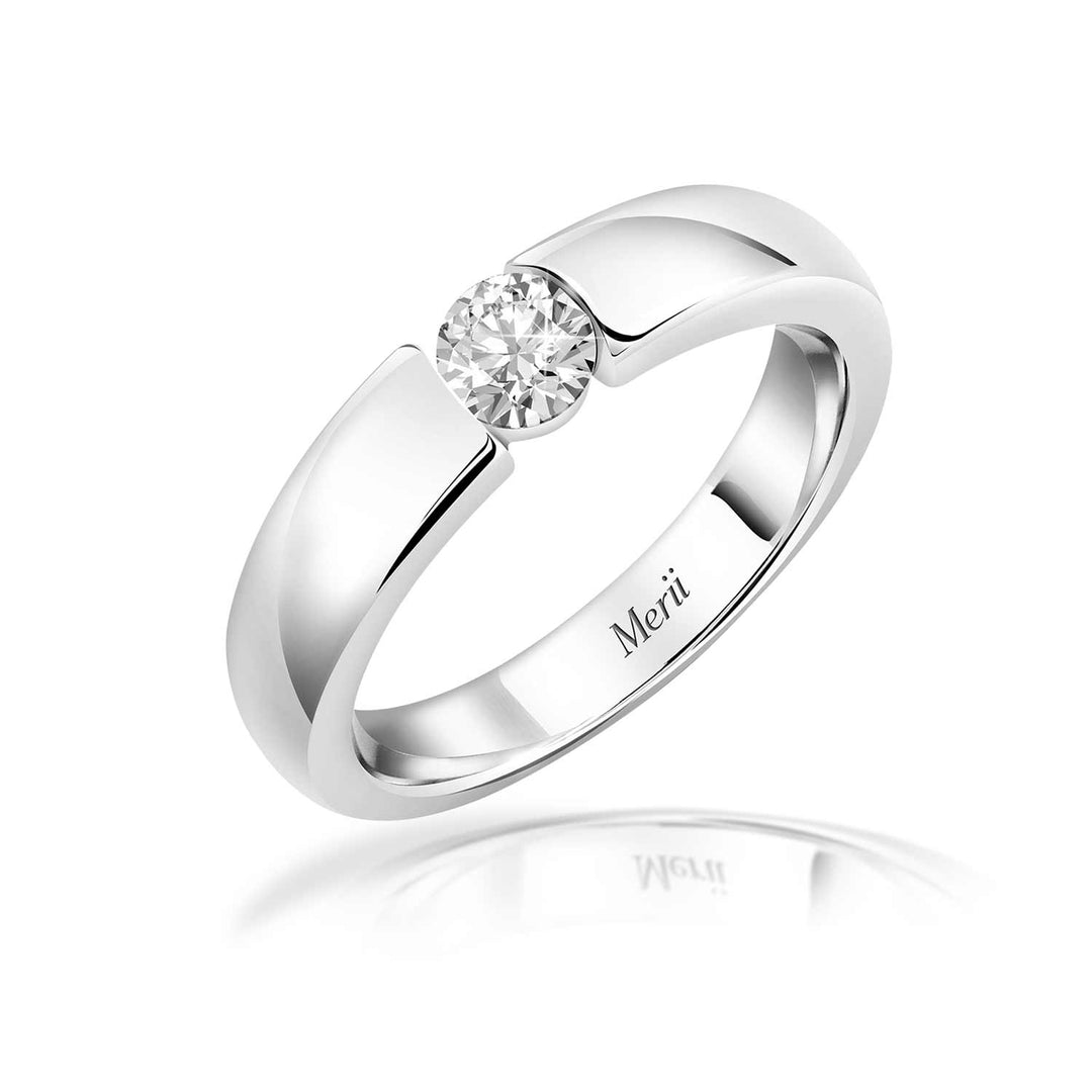 221R0445-01-5_Couple_Ring_925_Sterling_silver_cubic_zirconia_solitaire_100_facet_ring_0.30_ct.