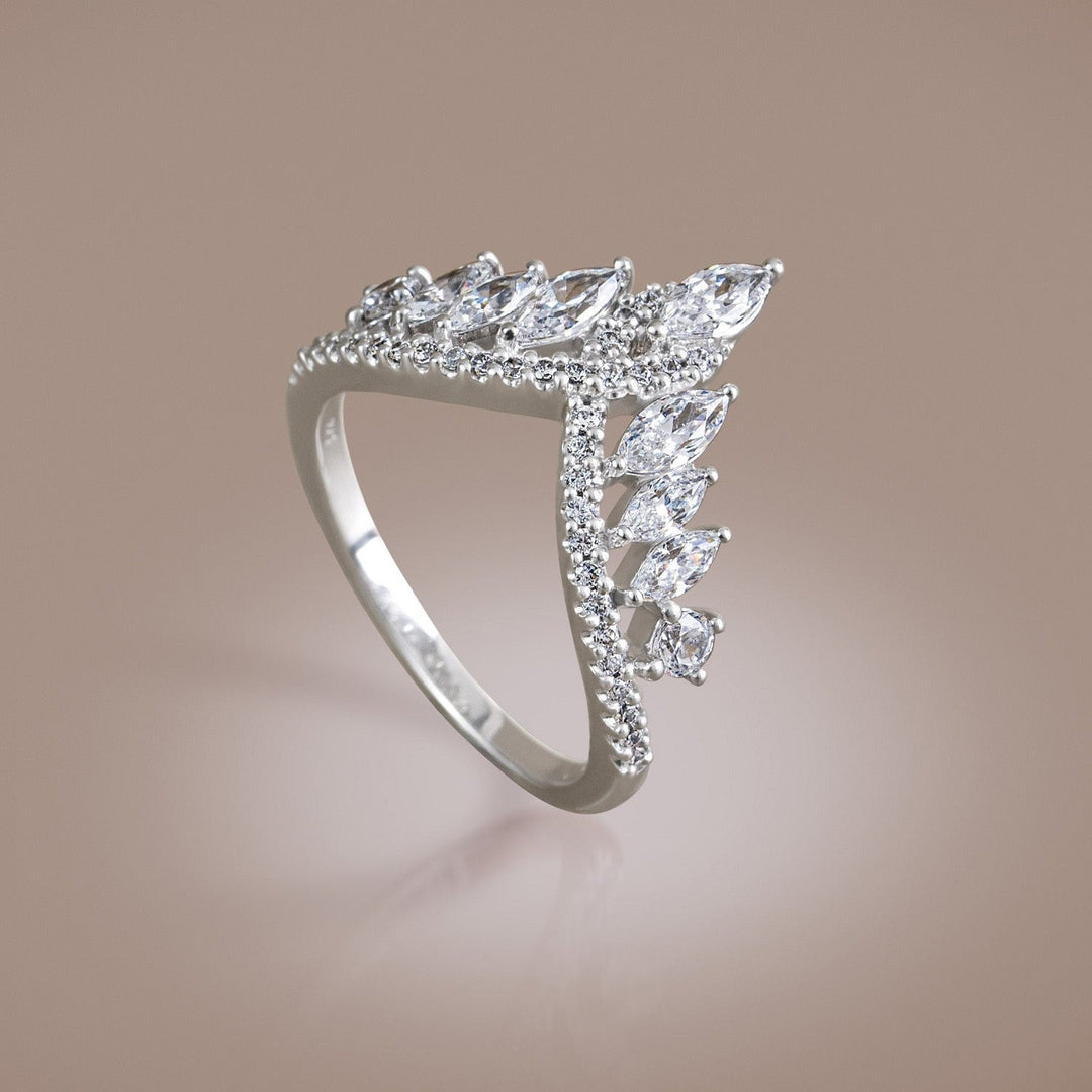 221R0447-01-Silver-marquise-CZ-tiara-crown-wishbone-ring-1