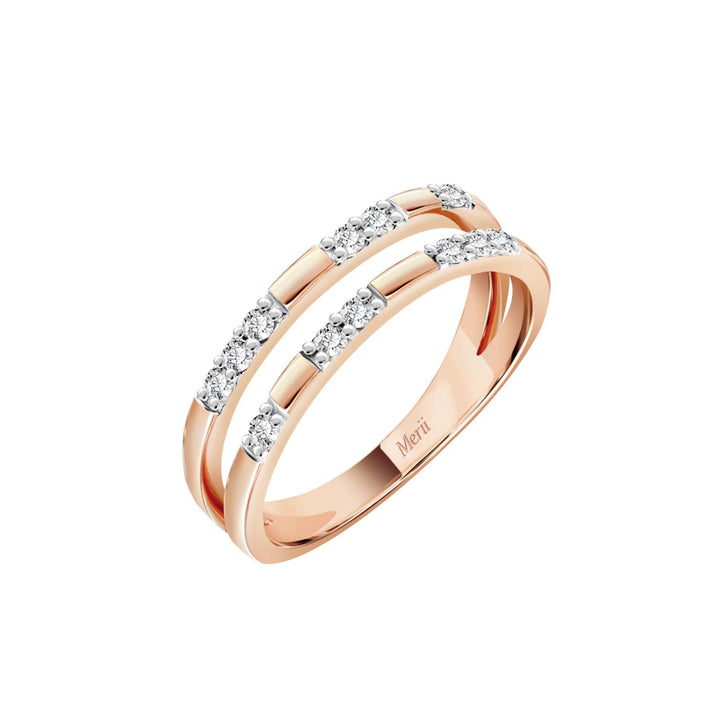 221R0483-01-5_Memento_Minimal_ring_two_line_cubic_zirconia_Sterling_silver_and_Rose_gold_Plated