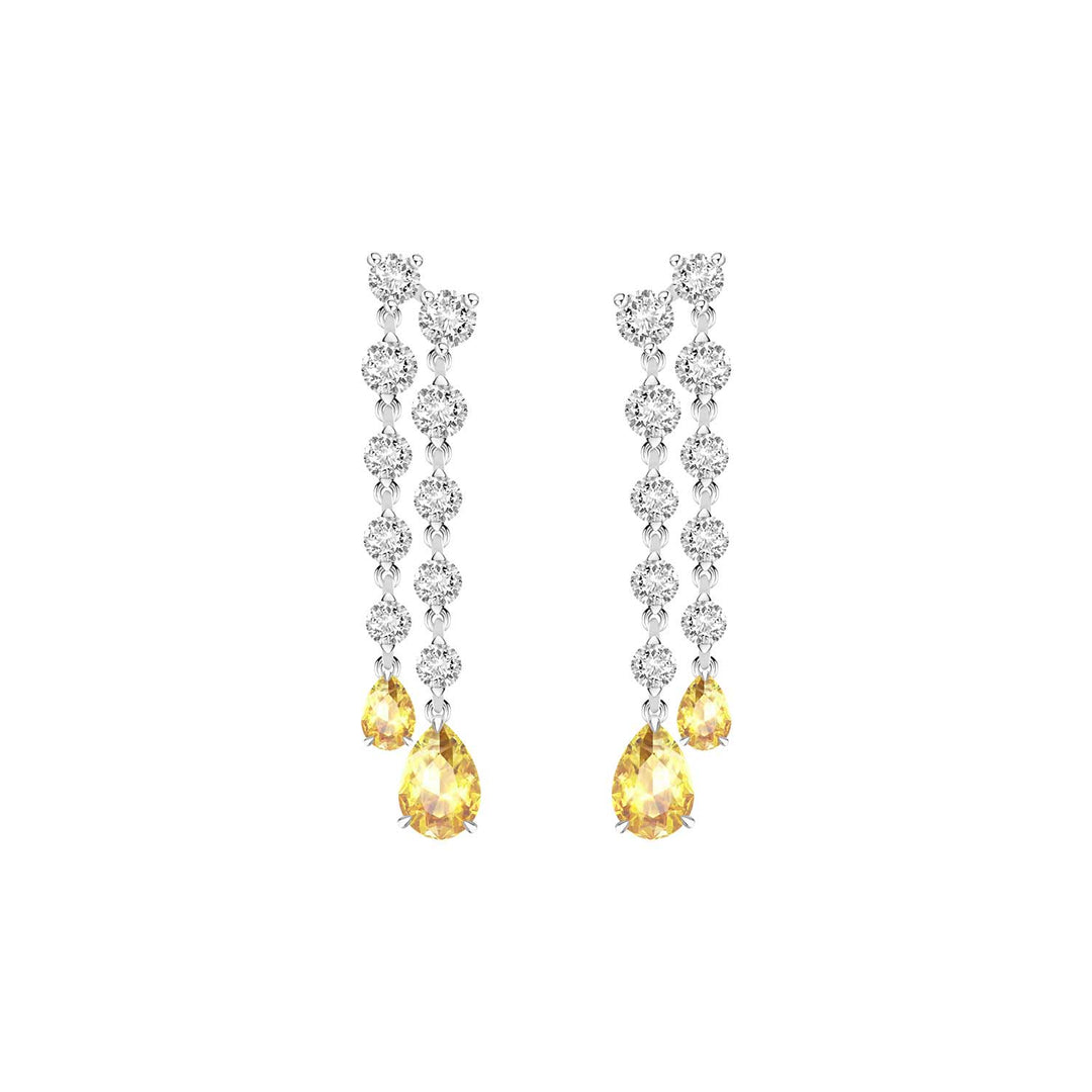 225E0209_02_Laureate_Silver_cz_pear_shape_yellow_&_white_sparkling_drop_earrings