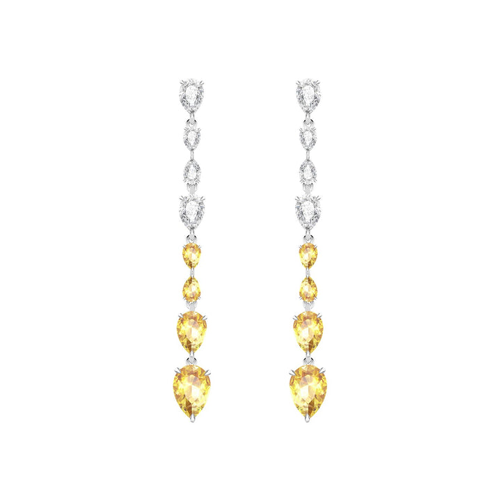 225E0232_01_Laureate_Silver_cz_pear_shape_yellow_&_white_sparkling_hanging_earrings