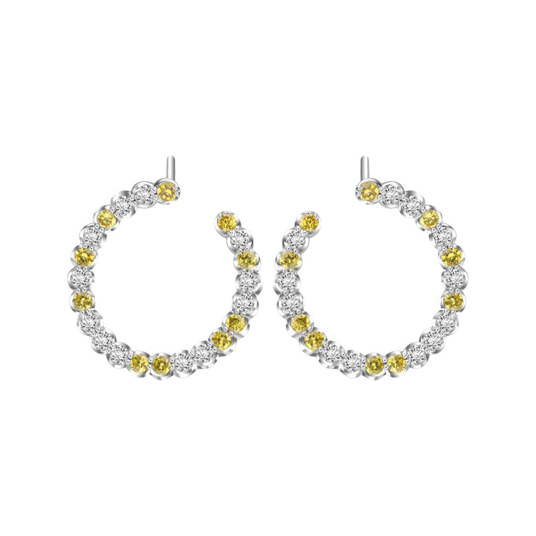 225E0257-05_Merii_Candy_Land__Cubic_Zirconia_Golden_tone_earrings_Sterling_silver_and_Rhodium_Plated