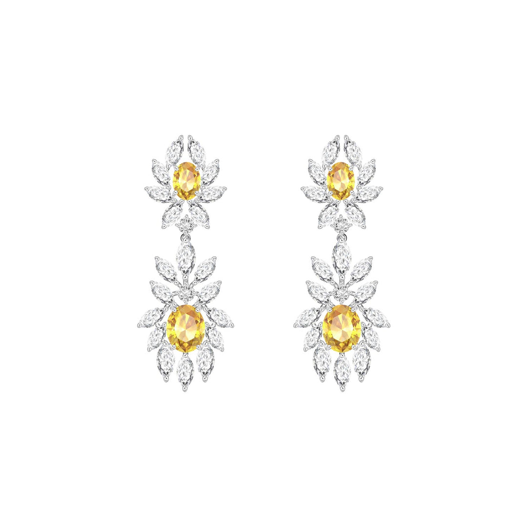 225E0270-01_Silver_Yellow_CZ_drop_earrings