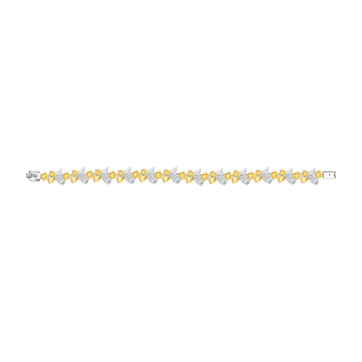 225L0052-01_Silver_Yellow_CZ_long_dangle_bracelet