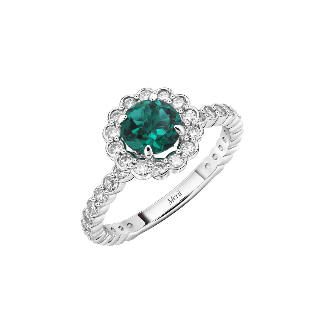 225R0150-01-6_Merii_Candy_Land__Solitaire_ring_DARK_EMERALD_NANOCRYSTSL_Round_shape_Sterling_silver_and_Rhodium_Plated
