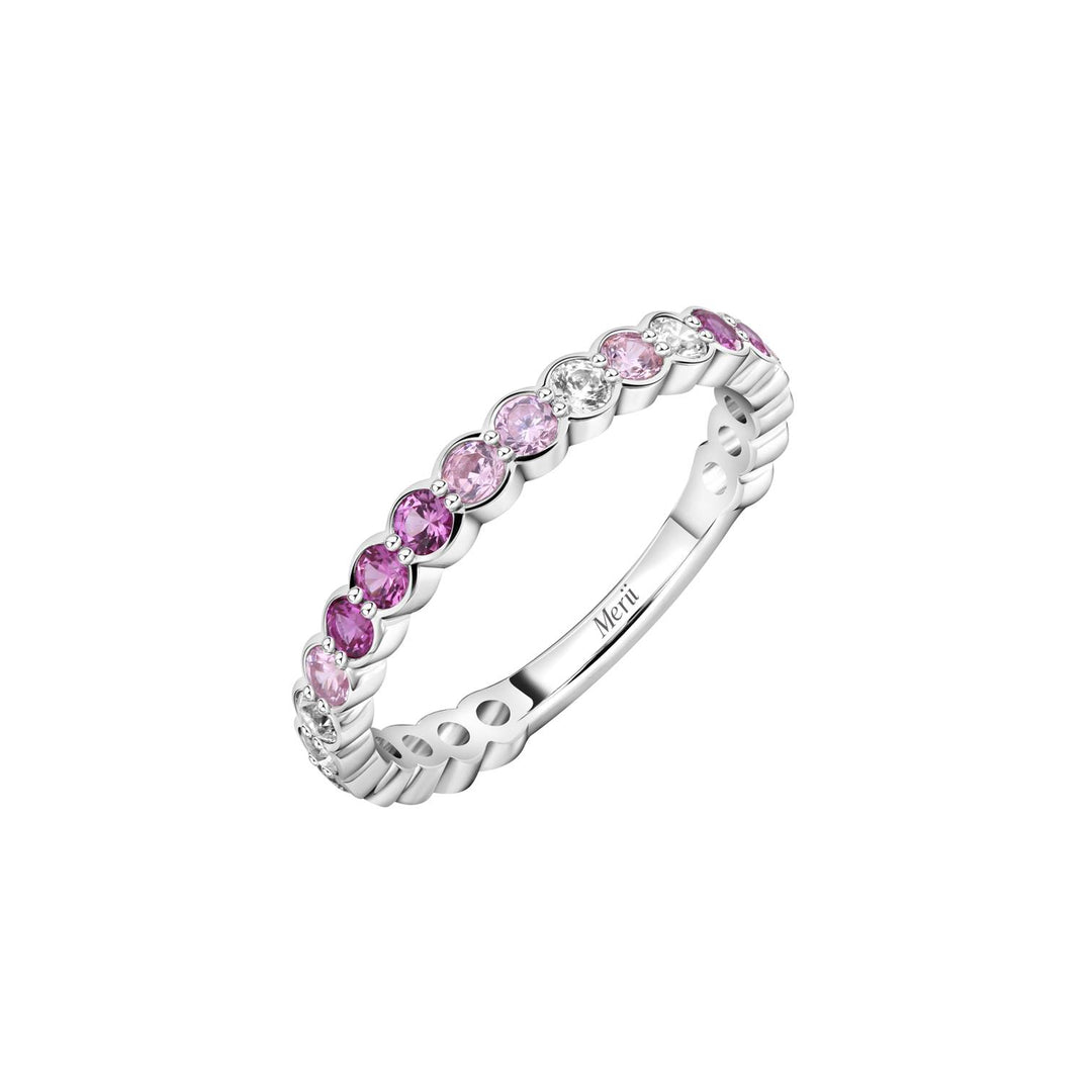 225R0155-02-6_Merii_Candy_Land__D-line_Ring_pink_tone_Sterling_Silver_with_Cubic_Zirconia