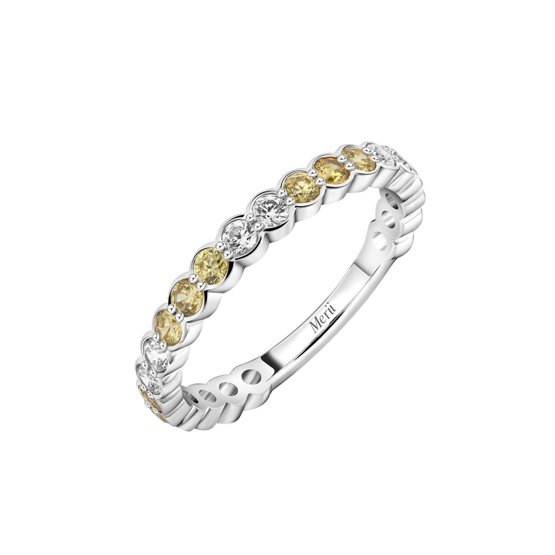 225R0155-06-6_Merii_Candy_Land__D-line_Ring_golden_tone_Sterling_Silver_with_Cubic_Zirconia