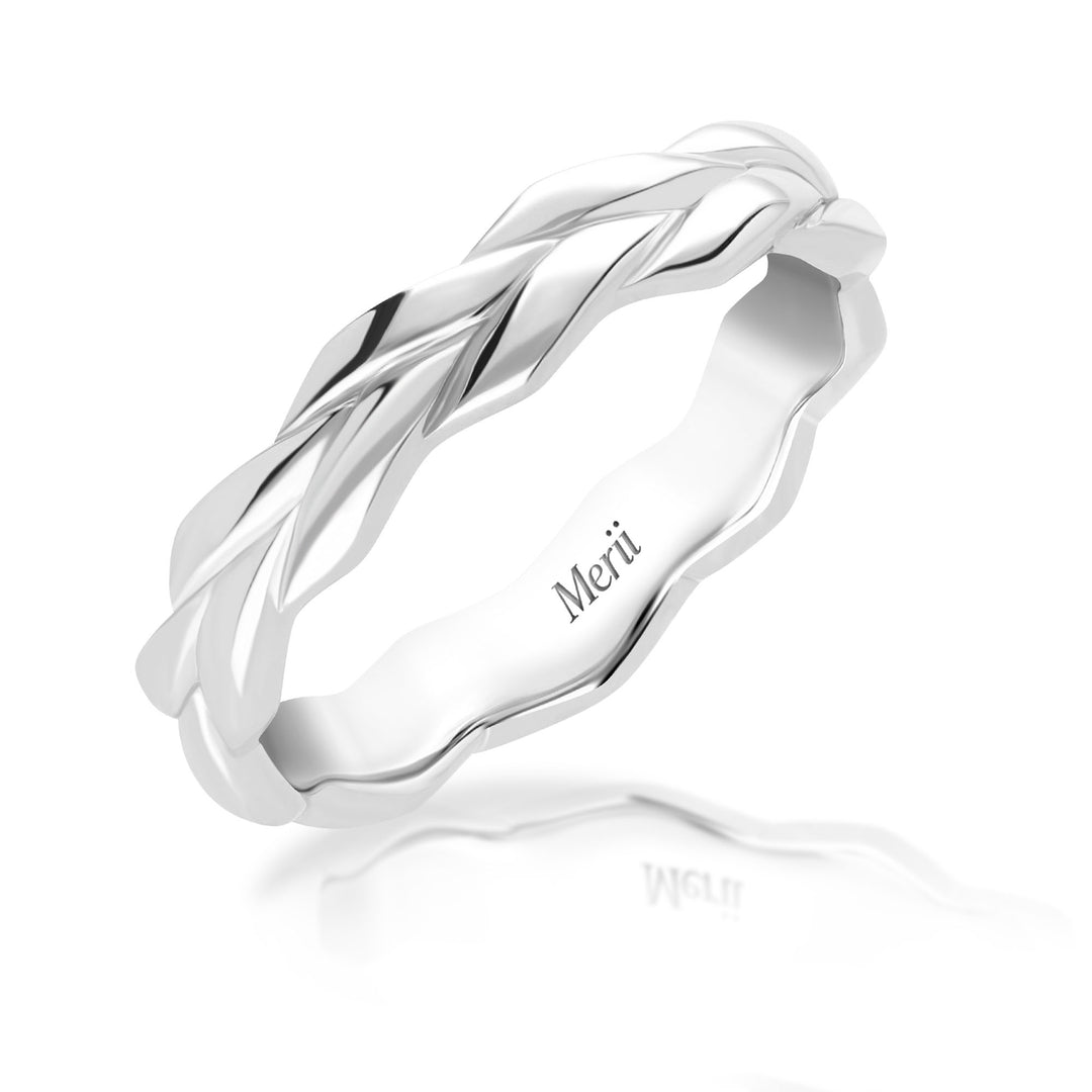 Couple-Rings-Silver-rhodium-plated-twist-braid-solitaire-ring-201R1997-01
